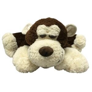 COMMONWEALTH Monkey Plush Brown Tan Very Soft Floppy Stuffed Animal Toy 14"